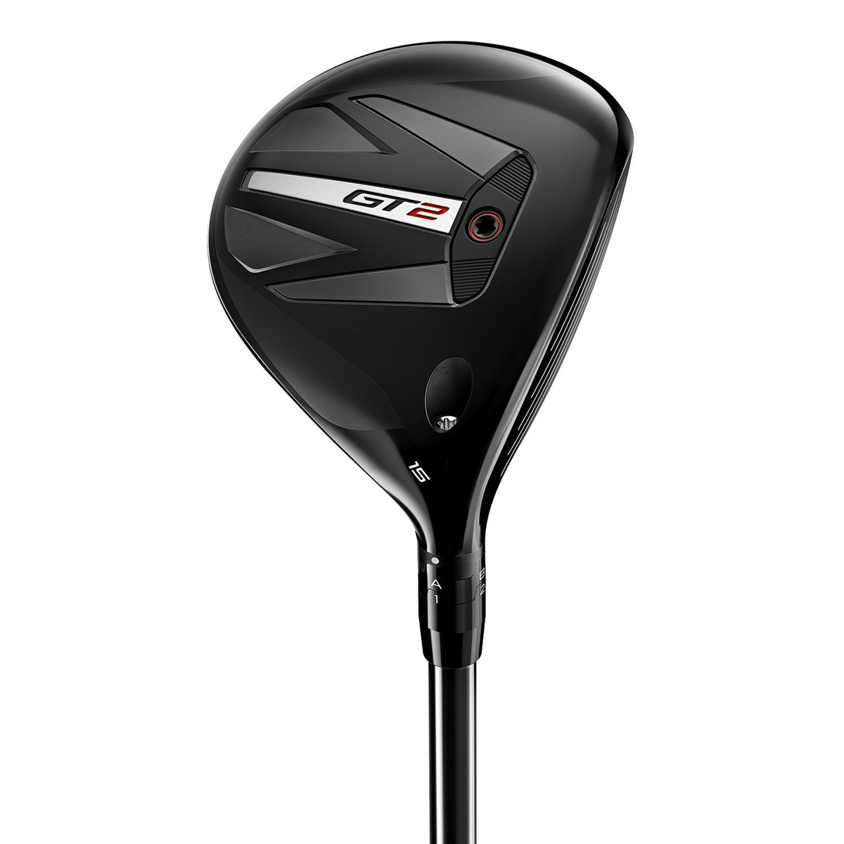 Titleist GT2 fairwaywood, klubbhuvudet sett snett framifrån