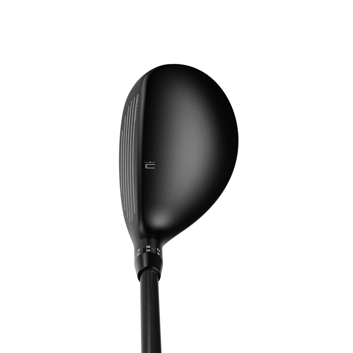 Närbild på FutureFit33-hosel-systemet på Cobra OPTM Hybrid där 33 lägen för loft och lie kan justeras inom ±2° med SMARTPAD som håller träffytan square