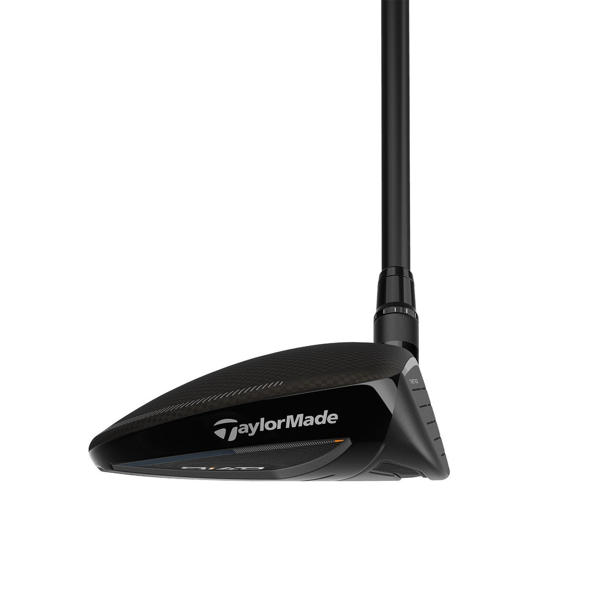 TaylorMade Qi4D Max fairwaywood, sulan med justerbar bakvikt sedd underifrån